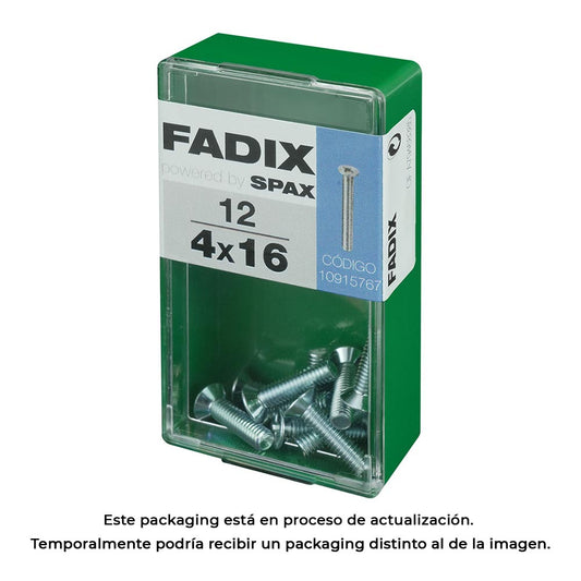 Caixa s 12 unid. parafuso metrico cp m 4x16mm fadix_0