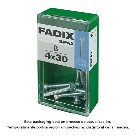 Caixa s 8 unid. parafuso metrico cp m 4x30mm fadix_0