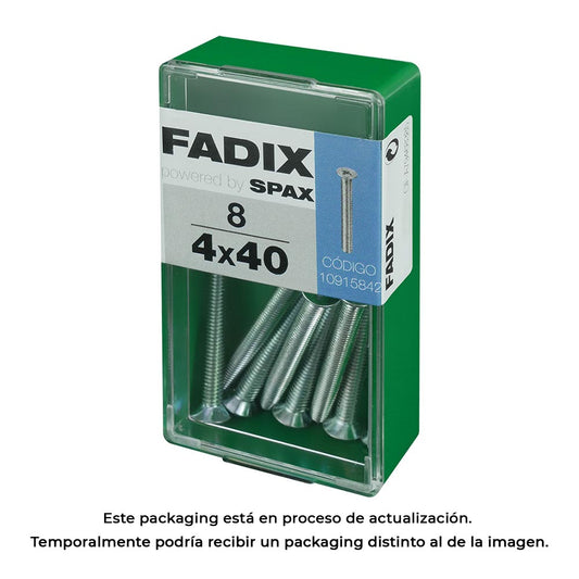 Caixa s 8 unid. parafuso metrico cp m 4x40mm fadix_0