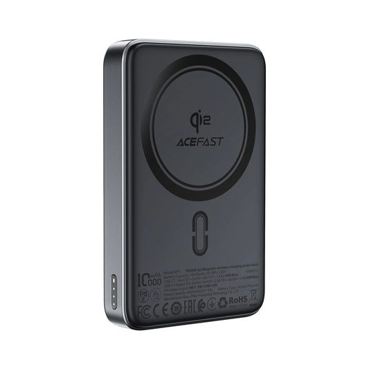 Acefast M11-10000 30W Qi2 Magnetic Power Bank with MagSafe - Black_0