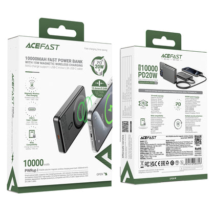 Powerbank Acefast M12-10000 PD20W ultra-slim, MagSafe compatible - black_4
