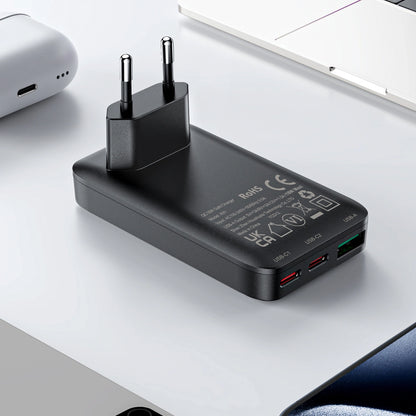 Acefast A100 65W GaN 2 USB-C+ USB-A Charger Ultra Slim - Black_9