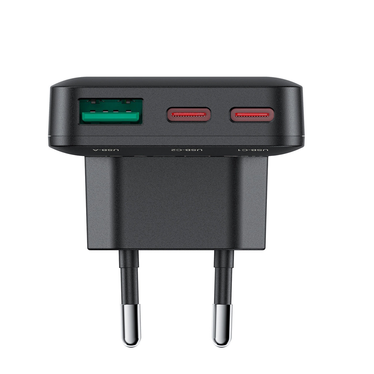Acefast A100 65W GaN 2 USB-C+ USB-A Charger Ultra Slim - Black_3