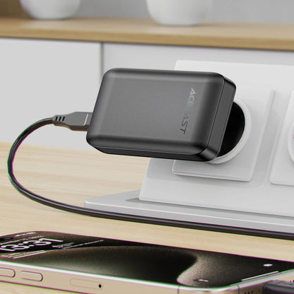 Acefast A100 65W GaN 2 USB-C+ USB-A Charger Ultra Slim - Black_8