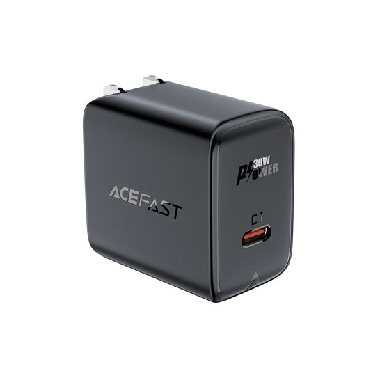 Acefast A23 30W GaN USB-C US Wall Charger - Black_0