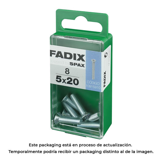 Caixa s 8 unid. parafuso metrico cp m 5x20mm fadix_0