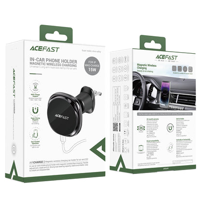Acefast D31 Wireless Charger Holder for Air Vent - Black_5