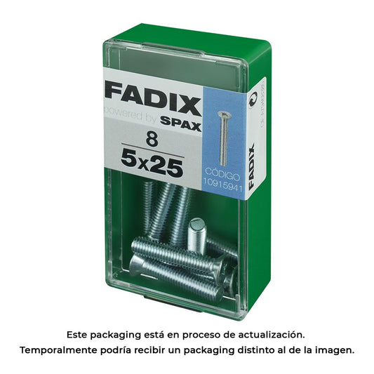 Caixa s 8 unid. parafuso metrico cp m 5x25mm fadix_0