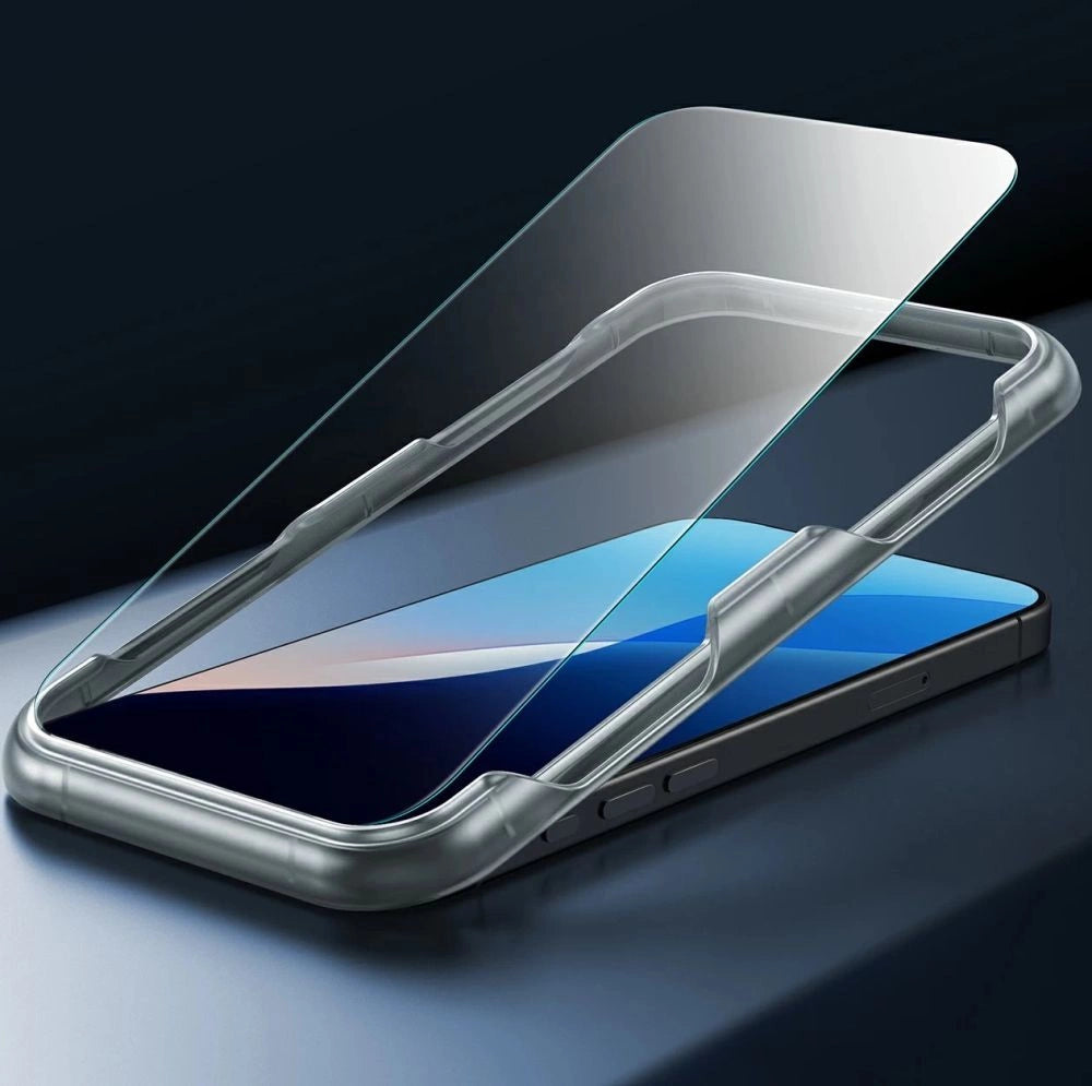 ESR Classic Hybrid Halolock MagSafe Case Set + Tempered Glass for iPhone 16 - Clear with Black Frame_5