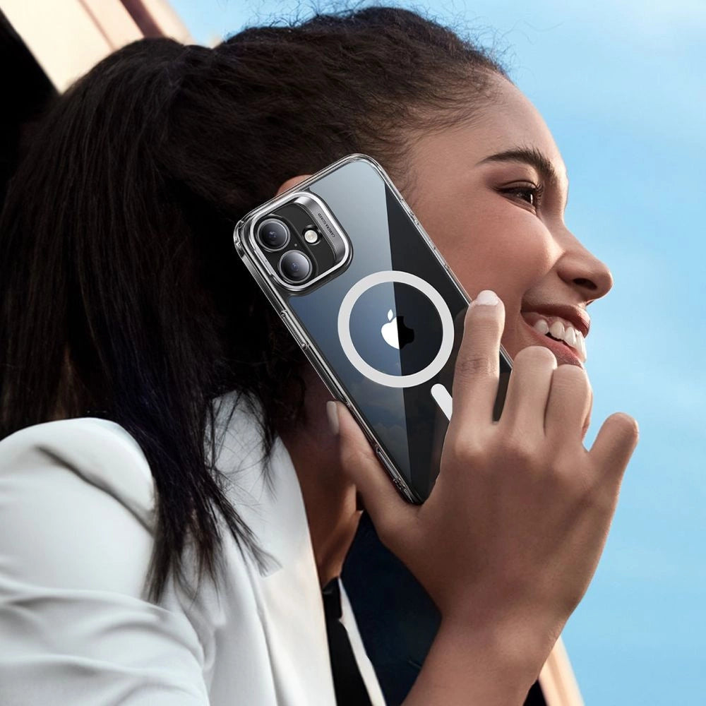 ESR Classic Hybrid Kickstand Halolock MagSafe Case Set + Tempered Glass for iPhone 16 - Clear_4