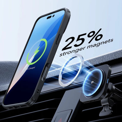 ESR Classic Hybrid Kickstand Halolock MagSafe Case Set + Tempered Glass for iPhone 16 - Black_3