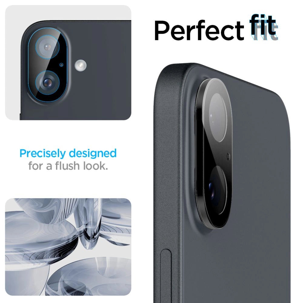Spigen Optik GLAS.TR Camera Protector 2-PACK for iPhone 16 / 16 PLUS - Black_10