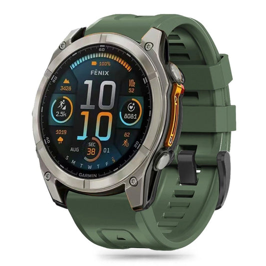 Tech-Protect Silicone Strap for Garmin Fenix 5S / 5S PLUS / 6S / 6S Pro / 7S / 8 (43MM) - Green_0