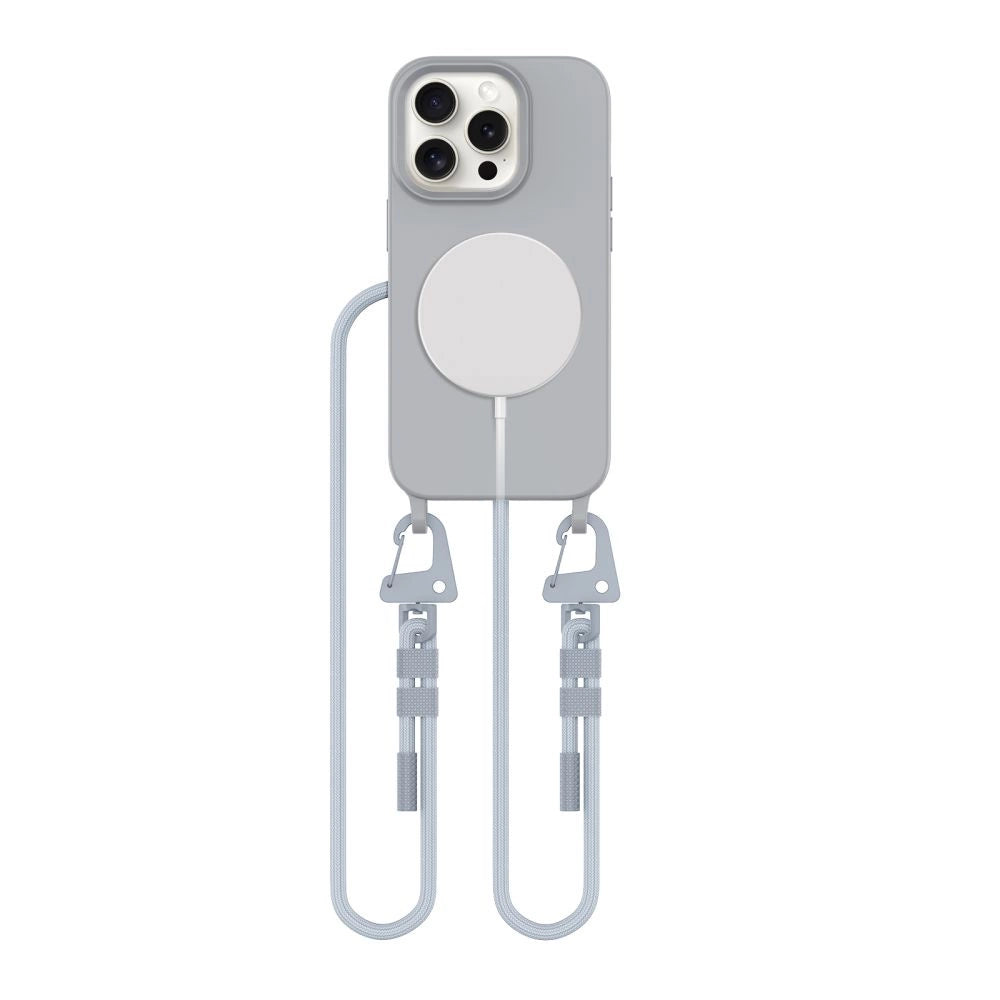 Tech-Protect MagNecklace MagSafe iPhone 15 Pro Case - Gray_0