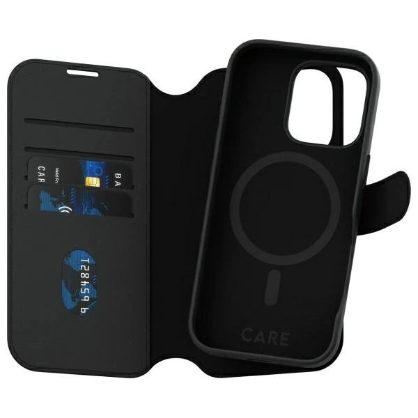 CARE by PanzerGlass Feature Tango 2in1 Wallet MagSafe Case for iPhone 16 Pro - Black_1