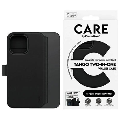 CARE by PanzerGlass Feature Tango 2in1 Wallet MagSafe Case for iPhone 16 Pro Max - Black_0
