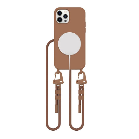 Tech-Protect MagNecklace MagSafe Case for iPhone 12 / 12 Pro - Brown_0