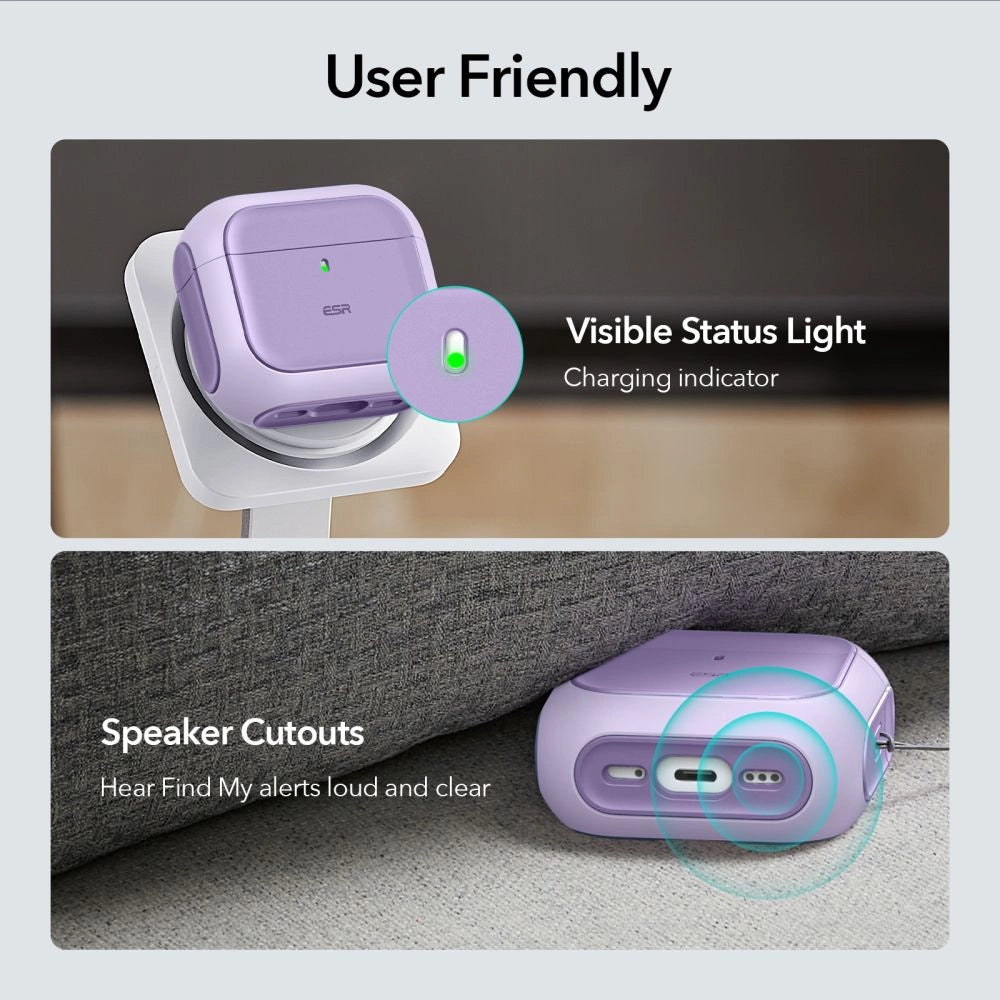 ESR Orbit Halolock MagSafe case for Apple AirPods 4 - purple_6