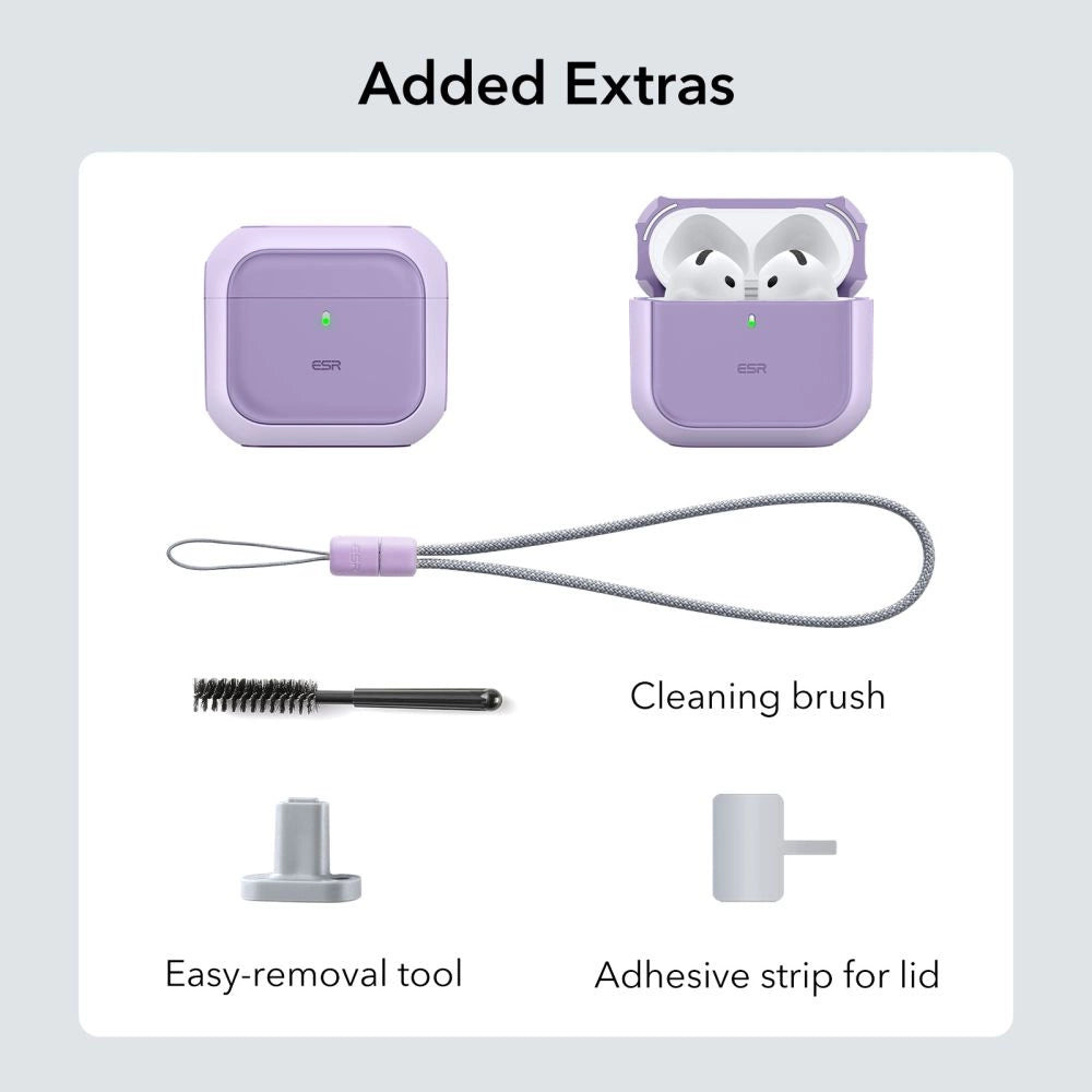 ESR Orbit Halolock MagSafe case for Apple AirPods 4 - purple_7