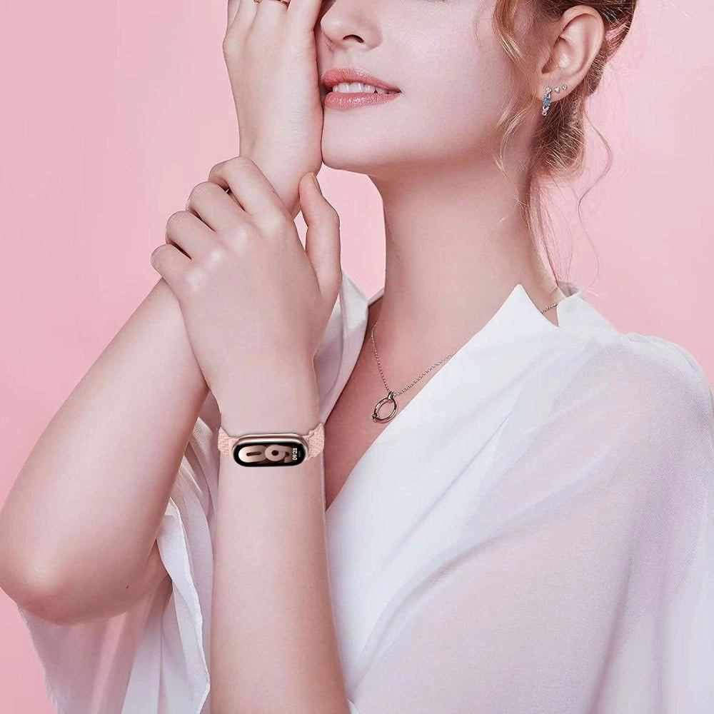 Tech-Protect NylonMag Strap for Xiaomi Smart Band 8 / 9 / NFC - Beige_3