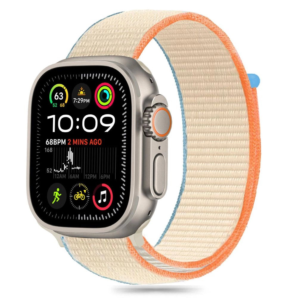 Tech-Protect Nylon Strap for Apple Watch 6 / 7 / 8 / 9 / 10 / SE / Ultra 1 / 2 (44 / 45 / 46 / 49 MM) - Beige_0
