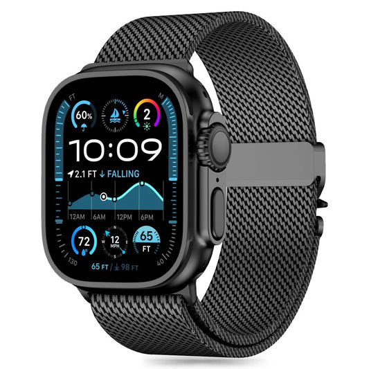 Tech-Protect Milano Strap for Apple Watch 6 / 7 / 8 / 9 / 10 / SE / Ultra 1 / 2 (44 / 45 / 46 / 49 MM) - Black_0