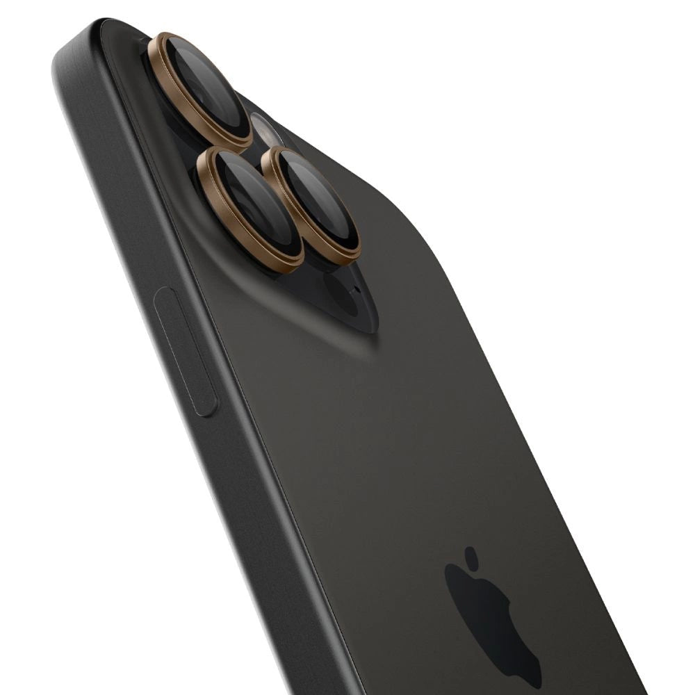 Spigen Optik Pro GLAS.TR ”EZ FIT” Camera Protector 2-PACK for iPhone 16 Pro / Pro Max - Brown_3