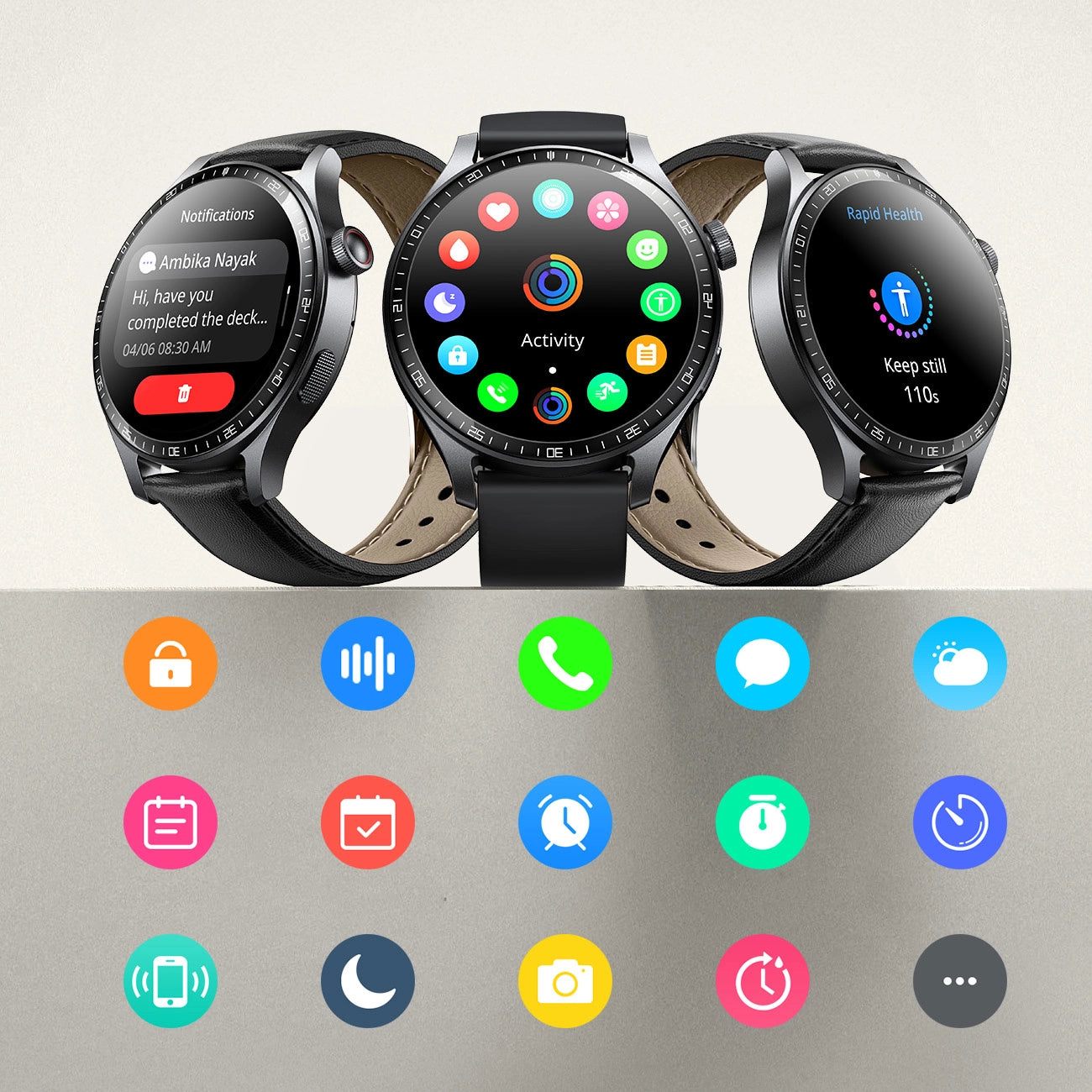 Joyroom Classic Series JR-FC2 Pro Smartwatch with Call Answering Function - Dark Gray_24