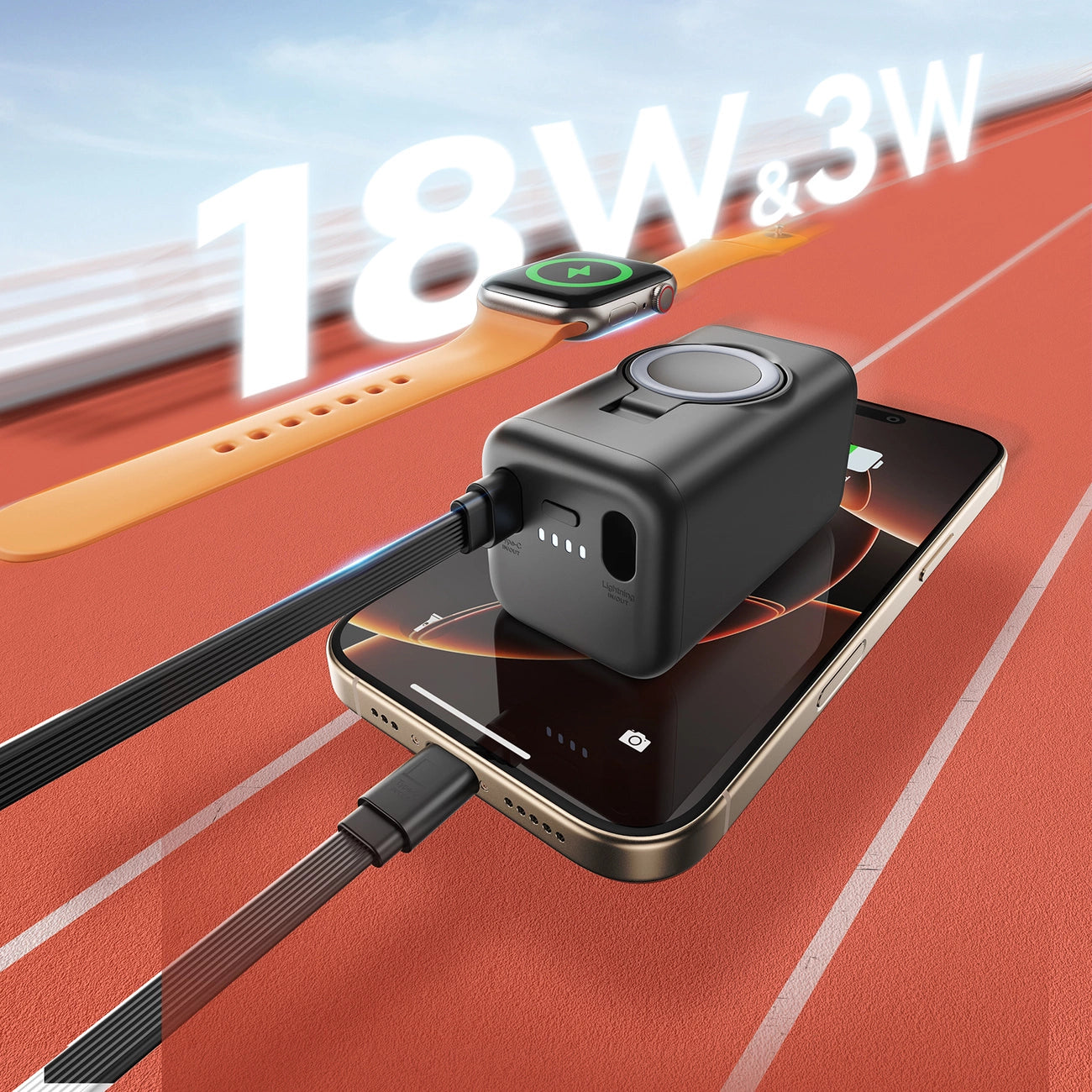 Joyroom JR-W13 5000mAh Smartwatch Powerbank - Black_3