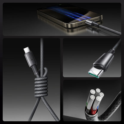Joyroom S-A50 Unlimited Series 3A USB-A - USB-C Cable with Magnetic Organizer 1.2m - Gray_16