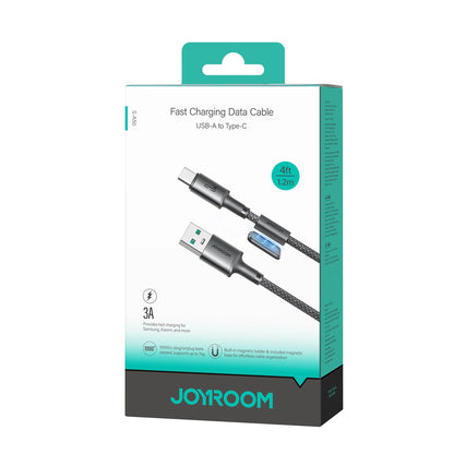 Joyroom S-A50 Unlimited Series 3A USB-A - USB-C Cable with Magnetic Organizer 1.2m - Gray_17
