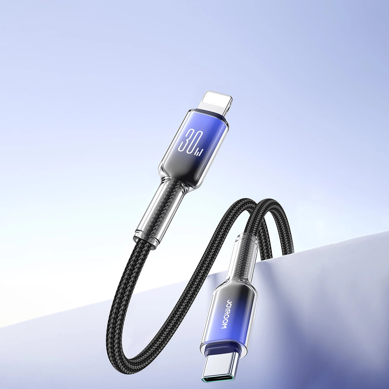 Joyroom S-A42 Crystal-Clear Series 30W USB-C - Lightning cable 1.2m - black_13