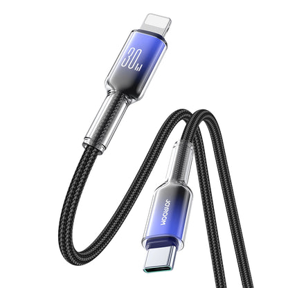 Joyroom S-A42 Crystal-Clear Series 30W USB-C - Lightning cable 1.2m - black_4