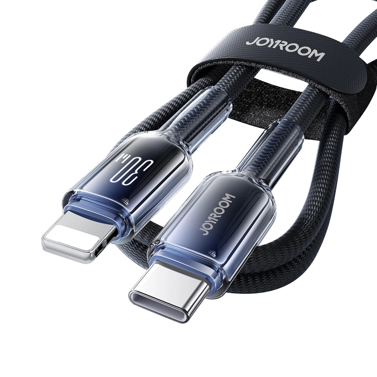 Joyroom S-A42 Crystal-Clear Series 30W USB-C - Lightning cable 1.2m - black_8