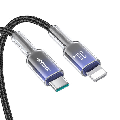 Joyroom S-A42 Crystal-Clear Series 30W USB-C - Lightning cable 1.2m - black_10