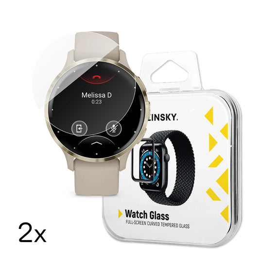 Wozinsky Full Glue Tempered Glass for Garmin Venu 3S 41mm (2 pcs.)_0