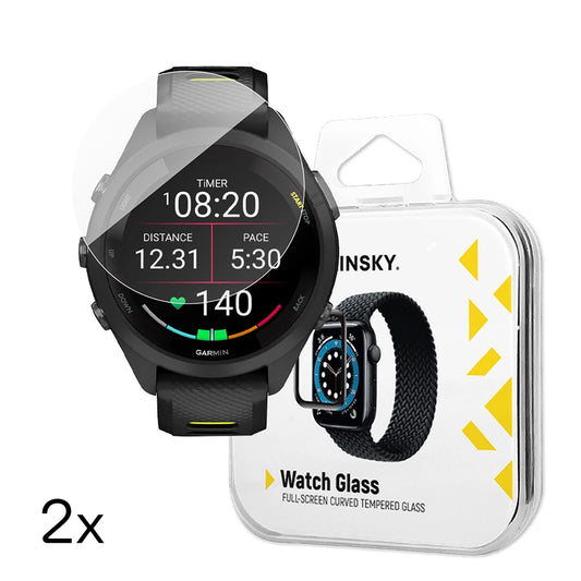Wozinsky Full Glue Tempered Glass for Garmin Forerunner 265s 42mm (2 pcs.)_0
