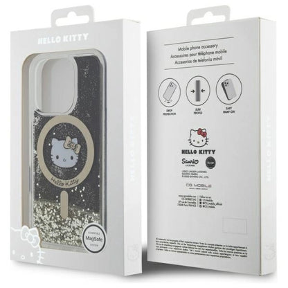 Hello Kitty Liquid Glitter Fever MagSafe iPhone 16 Pro Case - Gold_7