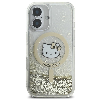 Hello Kitty Liquid Glitter Fever MagSafe iPhone 16 Case - Gold_2
