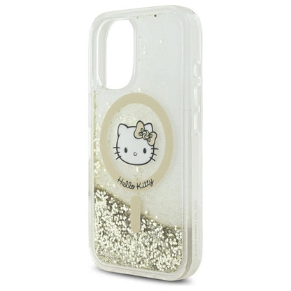 Hello Kitty Liquid Glitter Fever MagSafe iPhone 16 Case - Gold_5