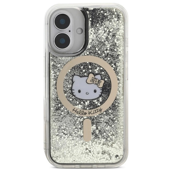 Hello Kitty Liquid Glitter Fever MagSafe iPhone 16 Case - Gold_2