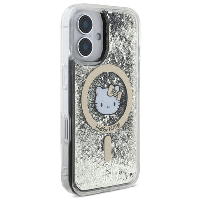 Hello Kitty Liquid Glitter Fever MagSafe iPhone 16 Case - Gold_3