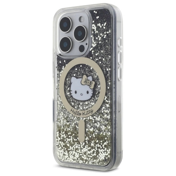 Hello Kitty Liquid Glitter Fever MagSafe Case for iPhone 16 Pro Max - Gold_1
