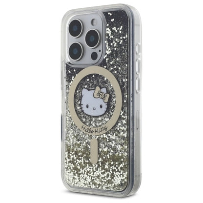 Hello Kitty Liquid Glitter Fever MagSafe Case for iPhone 16 Pro Max - Gold_1