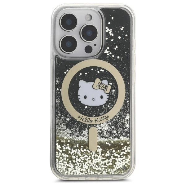 Hello Kitty Liquid Glitter Fever MagSafe Case for iPhone 16 Pro Max - Gold_2