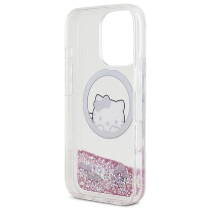 Hello Kitty Liquid Glitter Sweet Kitty Bows MagSafe Case for iPhone 16 Pro Max - White_6
