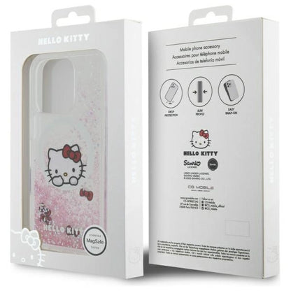Hello Kitty Liquid Glitter Sweet Kitty Bows MagSafe Case for iPhone 16 Pro Max - White_7