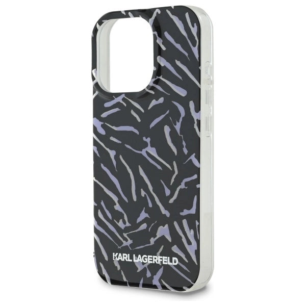 Karl Lagerfeld Zebra With Cord iPhone 16 Pro Case - Purple_4