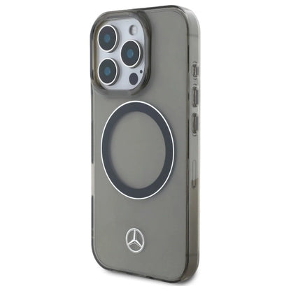 Mercedes Silver Ring MagSafe iPhone 16 Pro Max Case - Black_1