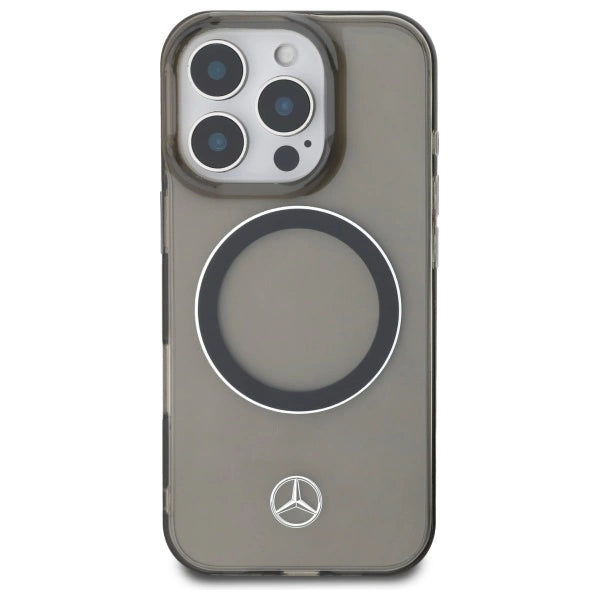Mercedes Silver Ring MagSafe iPhone 16 Pro Max Case - Black_2